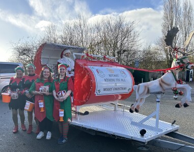 Santa and sleigh to garden centre's rescue
