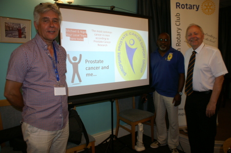 Talk to Rotary club about prostate cancer 